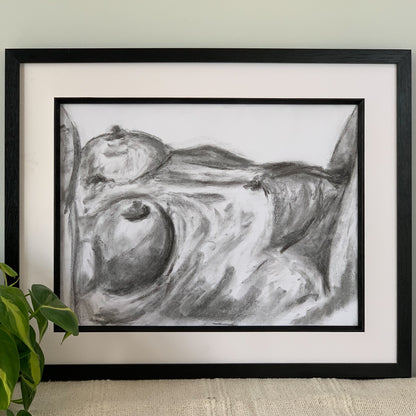 Life Study 01 - Original Charcoal Drawing