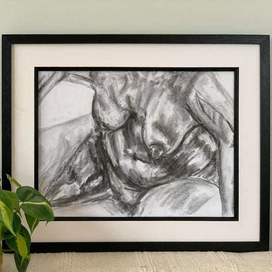 Life Study 02 - Original Charcoal Drawing