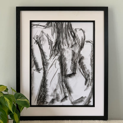 Life Study 07 - Original Charcoal Drawing